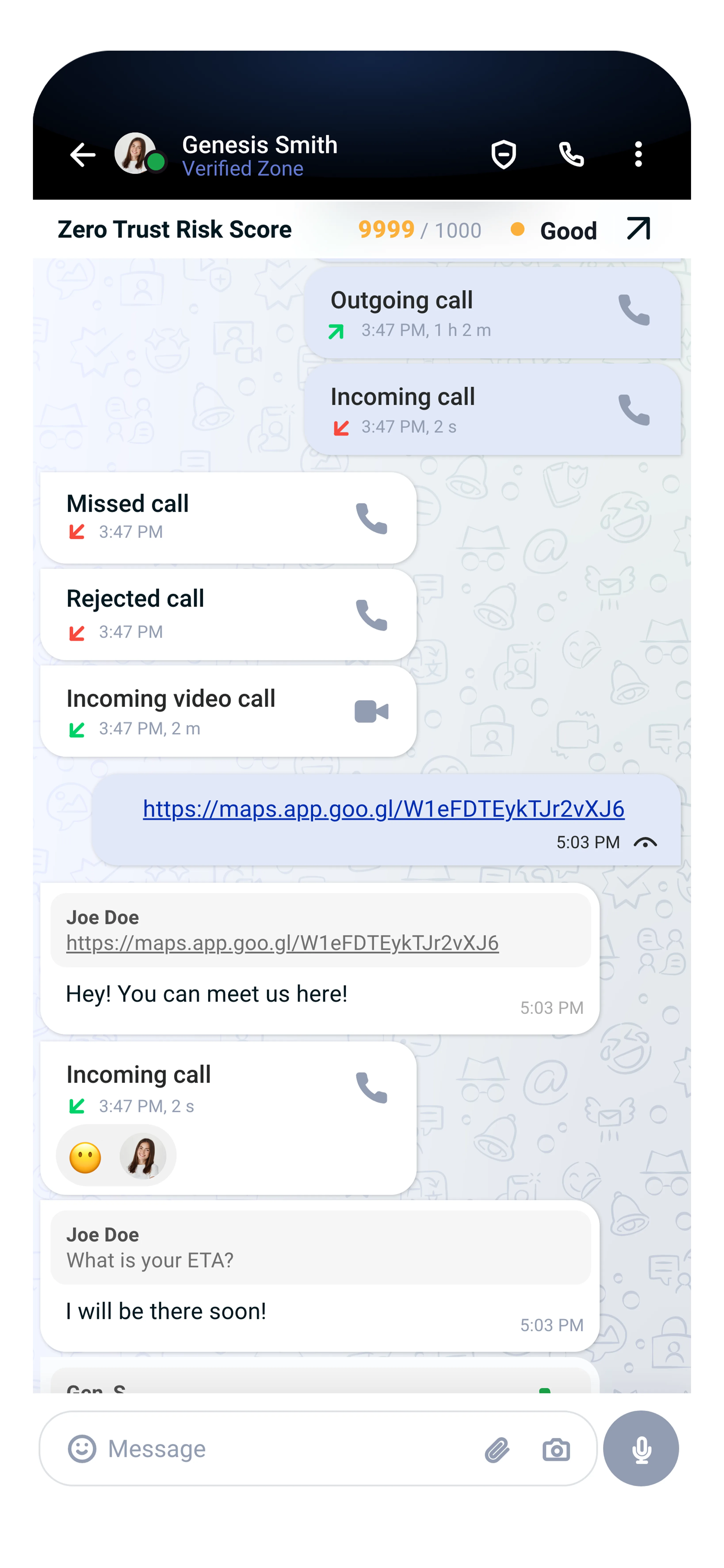 Chat interface